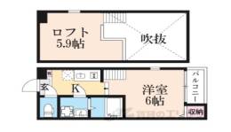 ハーモニーテラス淀新町２間取り図面