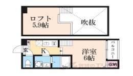 ハーモニーテラス淀新町２間取り図面