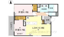 RETORIA瓦口WEST間取り図面