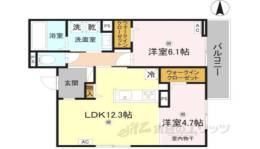 RETORIA瓦口WEST間取り図面