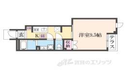 水口町新城新築アパート2間取り図面