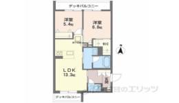 シャーメゾン鏡山間取り図面