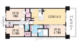 ジェイグラン京都西大路間取り図面