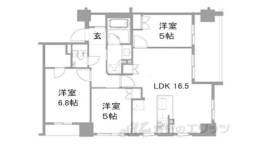 ブランズ京都御所西間取り図面