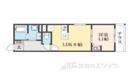 ウイング牧野駅前間取り図面