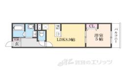 ウイング牧野駅前間取り図面