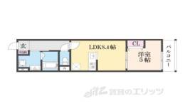 ウイング牧野駅前間取り図面