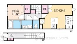 仮称）土師新築アパート間取り図面