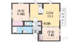 オレンジアイビー・柏原Ａ間取り図面