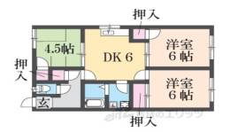 ファミール荒山Ｄ間取り図面