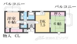 エスポワール武庫之荘北Ｖ間取り図面