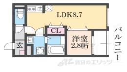 ＲＥＧＩＥＳ清荒神１間取り図面