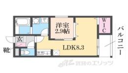 ＲＥＧＩＥＳ清荒神１間取り図面