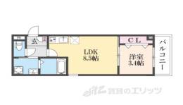 ジーメゾン石田ルディア間取り図面