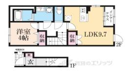 （仮）丹波篠山市中野新築アパート２間取り図面