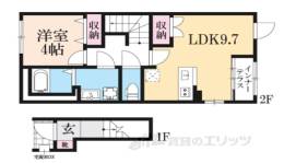（仮）丹波篠山市中野新築アパート２間取り図面