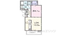 ラヴィエール１間取り図面