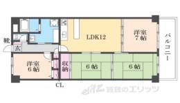 朝日プラザ香里菊ヶ丘間取り図面