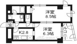 Ｄｅ’ｌｅａｄ烏丸五条間取り図面