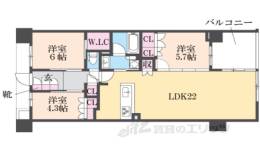 イニシア桂大橋間取り図面