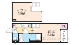 ハーモニーテラス深草佐野屋敷町間取り図面