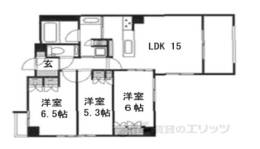 イーグルコート御所南柳馬場二条間取り図面