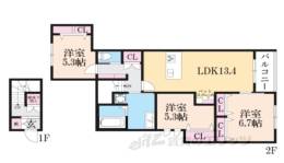 （仮称）伊丹市平松6丁目へーベルメゾン間取り図面
