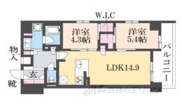 プレサンス　ロジェ京都御所西間取り図面
