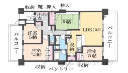 ファインシティくずは間取り図面