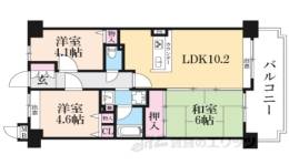 朝日プラザ伏見桂川間取り図面