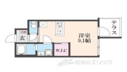 ウェルスクエア壬生高辻通間取り図面