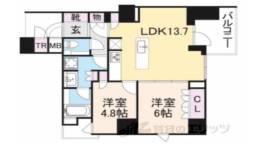 グランドメゾン京都御池通間取り図面