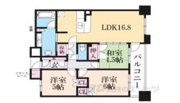 グランブルー長浜表参道間取り図面
