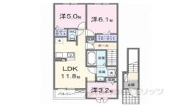 ファインビレＢ間取り図面
