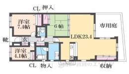 ロイヤルヒルズ富雄C棟間取り図面