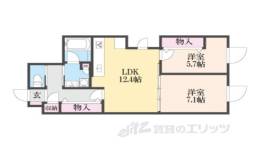 カーサ壬生寺道間取り図面