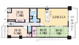 ライオンズマンション大津秋葉台間取り図面