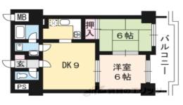 ライオンズマンション京都河原町第２間取り図面