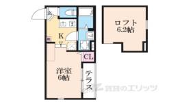 ハーモニーテラス深草大亀谷万帖敷町間取り図面