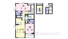 ソレアード　コート間取り図面