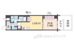 リーガル京都二条城前間取り図面