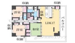 朝日プラザ東生駒２間取り図面