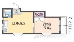 エーワン塚口間取り図面