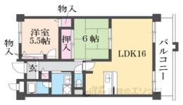 ベルデュール四條畷間取り図面