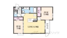栗東市綣9丁目新築共同住宅間取り図面