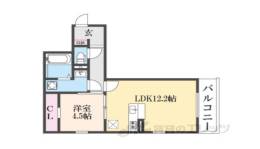 栗東市綣9丁目新築共同住宅間取り図面