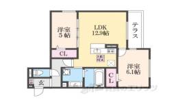 栗東市綣9丁目新築共同住宅間取り図面