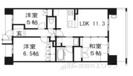 メロディーハイム西大路デュオノワール間取り図面