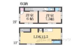 東難波町４丁目テナント付き住居間取り図面