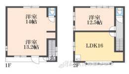 花園内畑町16-18店舗付き住宅間取り図面